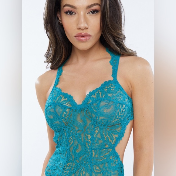 Savage x Fenty Romantic Corded Lace Teddy Bodysuit - Picture 4 of 5